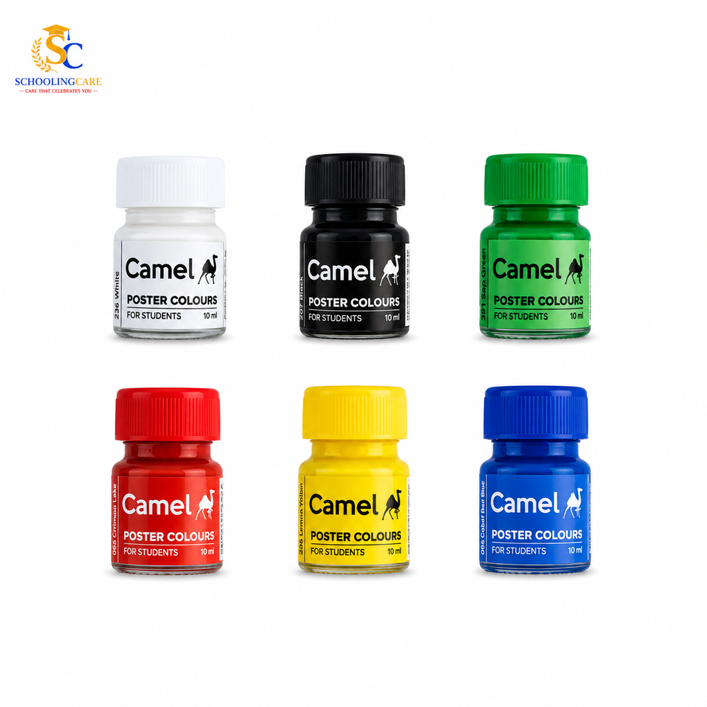 Camel Poster Colours Multicolour Set of 6 Shades. Order online from SchoolingCare