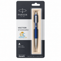  Parker Vector Standard refillable blue ball pen for office and school use