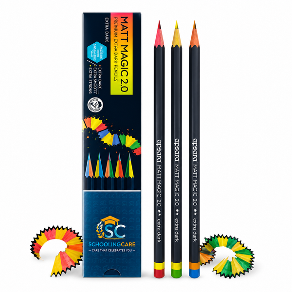 Apsara Matt Magic 2.0 Extra Dark Pencils / 10 Piece