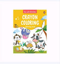 Original Crayon Coloring Activity Book cover on a plain white background by SchoolingCare Stationary Store