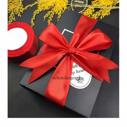  Creative Space red satin decoration ribbon 7m for gift wrapping and festive decor by SchoolingCare   