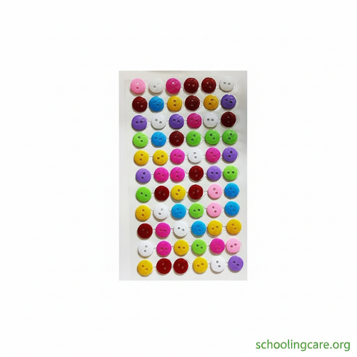  Creative Space self-adhesive button stickers multicolour for craft and scrapbooking by SchoolingCare    