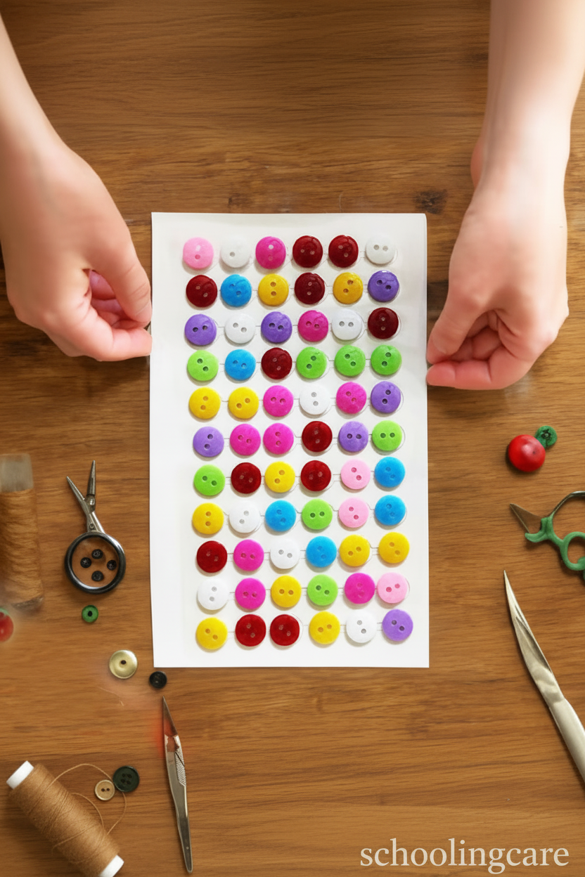  Creative Space self-adhesive button stickers multicolour for craft and scrapbooking by Schoolingcare online Stationary store Buy Now Online