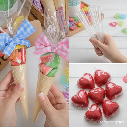  Creative Space transparent cellophane wrapping sheets pack of 5 for gift packaging Buy Now at SchoolingCare