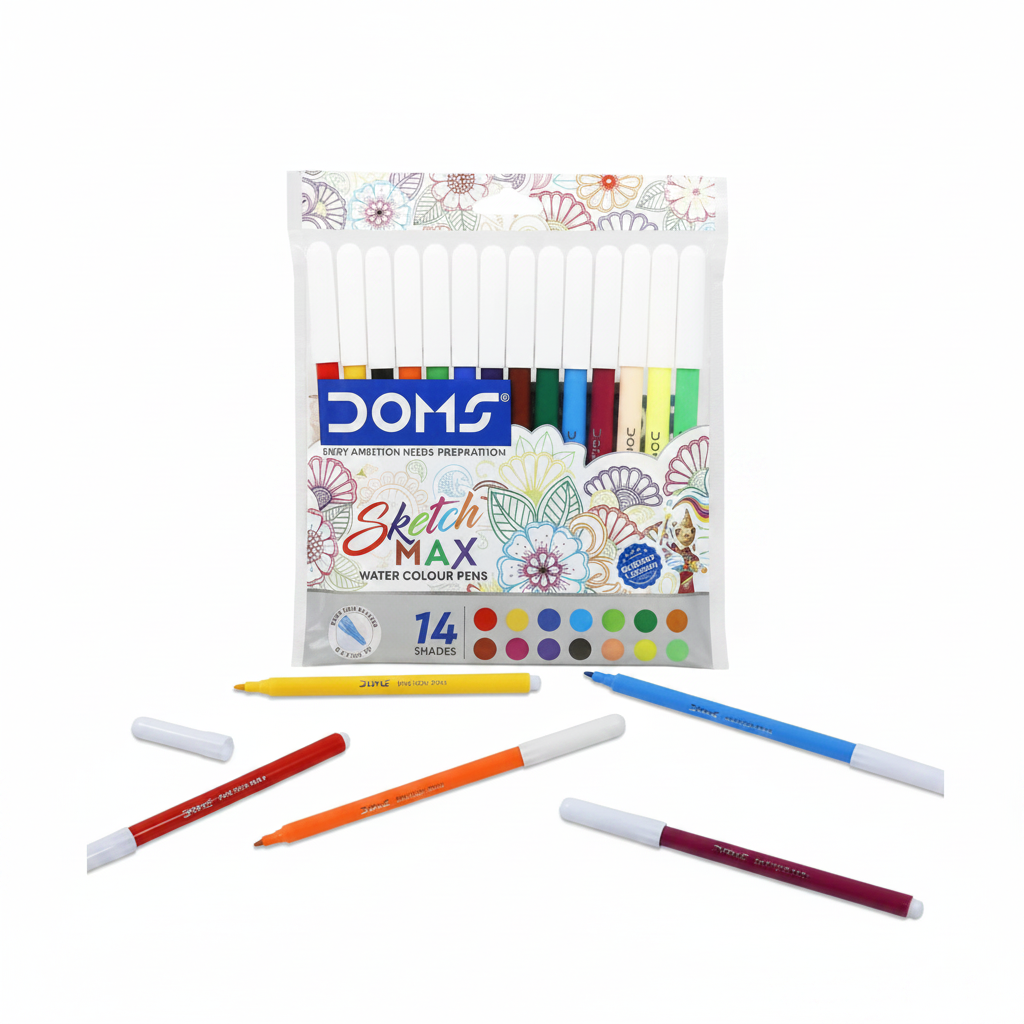  DOMS Max water colour sketch pens set of 14 multicolour for school art order Now at schoolingcare