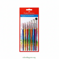 Faber-Castell Tri Grip round paint brush set of 7 multicolour for watercolor and acrylic by schoolingcare