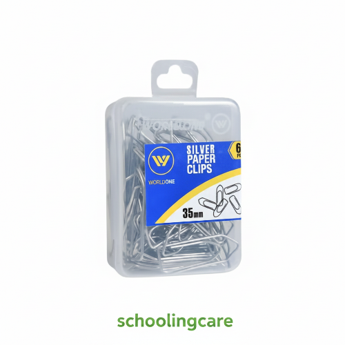  Metal paper clips pack of 60 for office and school document organisation by Schoolingcare online Stationary store Buy Now Online