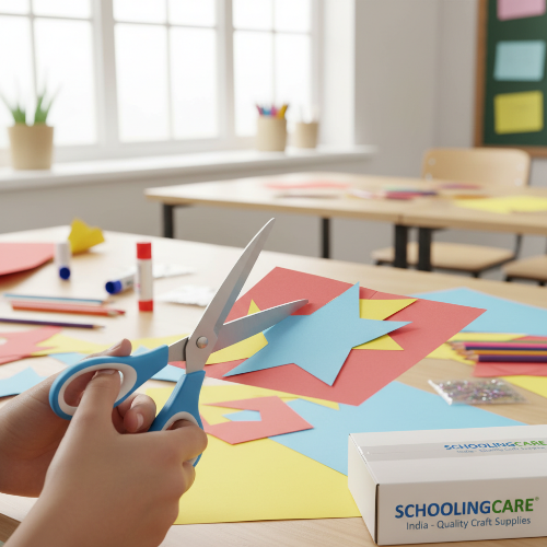 Munix Scissors cutting paper in school craft setting precise clean cut - Schoolingcare
