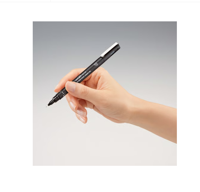 Uniball PIN 200 Brush Fineliner Drawing Pen  (Black)