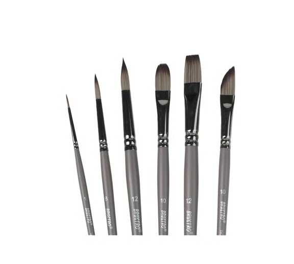 Brustro Artists’ Velve Touch Brush / 6 Piece Set