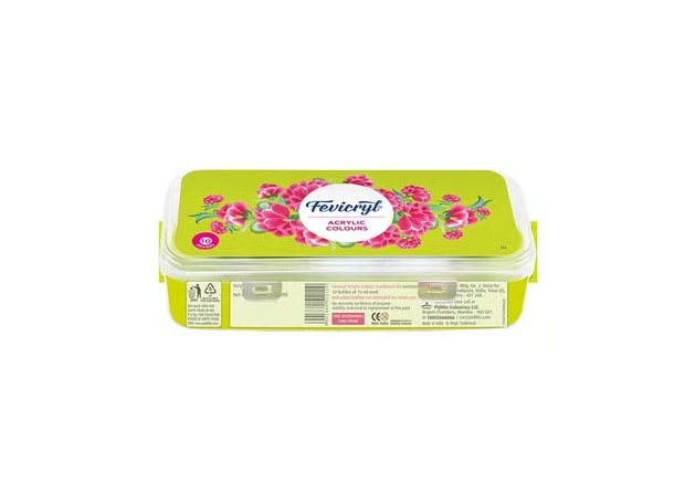 Fevicryl Acrylic Color / Sunflower /  10 Multicolour