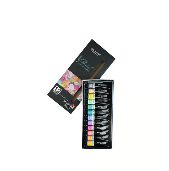 Brustro Artists Pastel Acrylic Color Tubes / 12 Multicolour