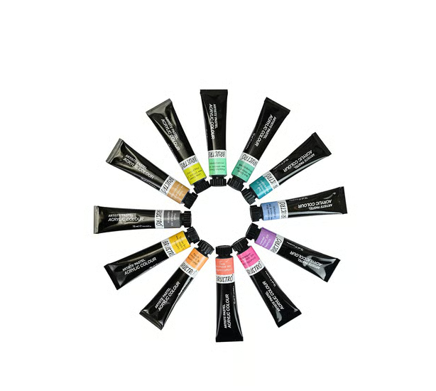Brustro Artists Pastel Acrylic Color Tubes / 12 Multicolour