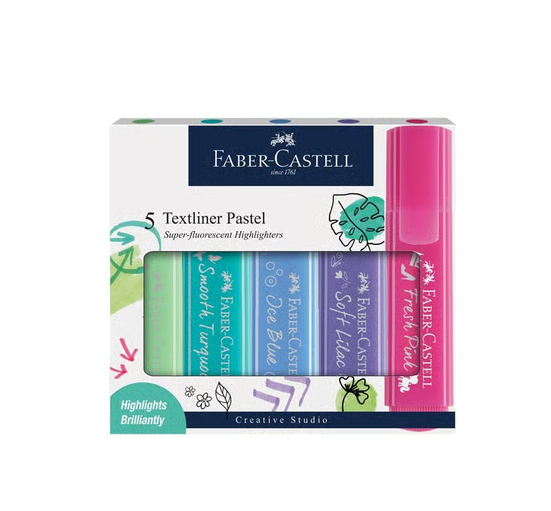 Faber-Castell Textliner Pastel Assorted Highlighter Pen