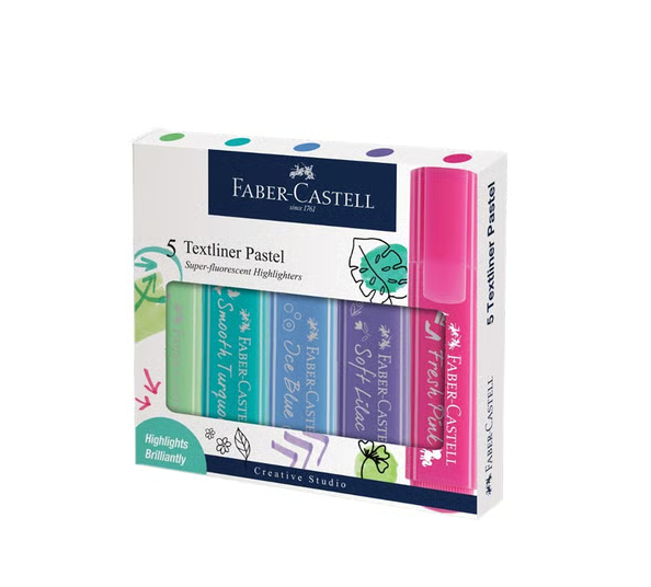 Faber-Castell Textliner Pastel Assorted Highlighter Pen