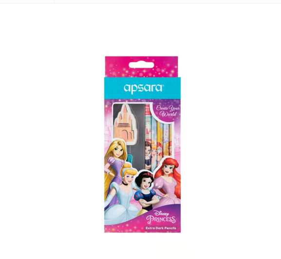 Apsara Disney Princess Extra Dark Pencils / 10 Piece