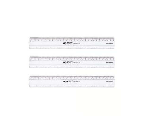 Deluxe Scale Pack of 3 (Transparent)
