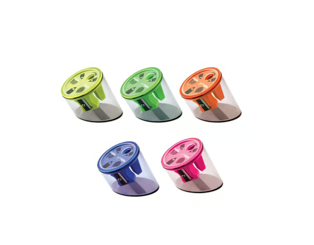 Trio Pencil Sharpener (Multicolour) / 1 Piece