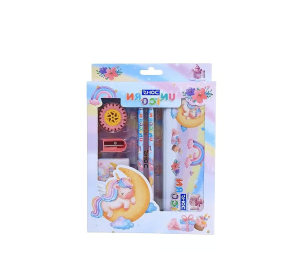 DOMS Unicorn Theme Stationery Kit (Multicolour)
