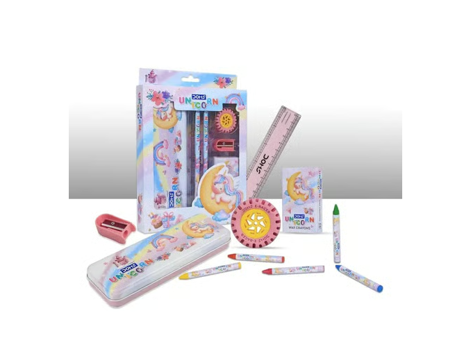 DOMS Unicorn Theme Stationery Kit (Multicolour)