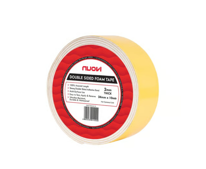 Nuovi Double Sided Foam Tape (White, 24 mm x 10 mtrs)