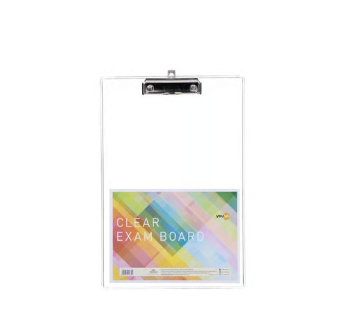 Youva Foolscap Size Tranparent Exam Pad