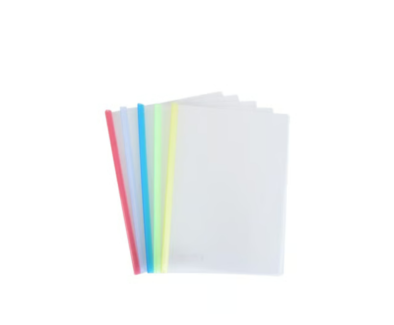 Worldone Slide Grip Binder File (10mm Sliding Bar) (Multicolour)