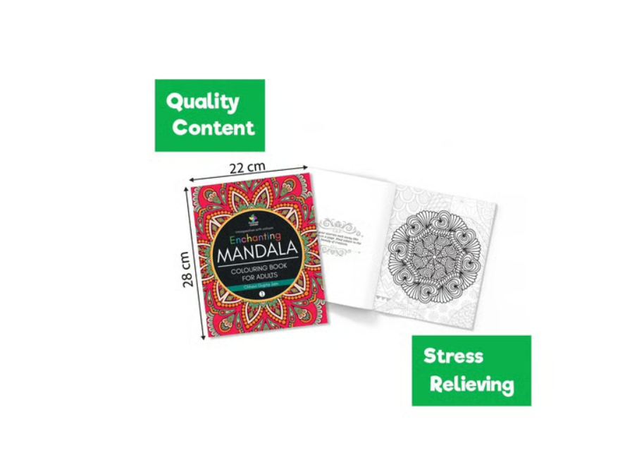 Enchanting Mandala 1 Colouring Book for Adults