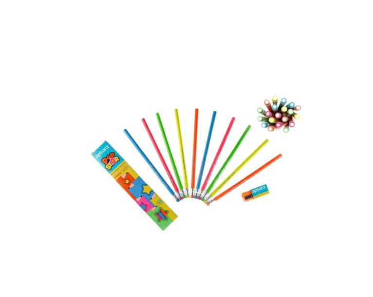 Apsara Popstar Extra Dark Pencils 11 Piece