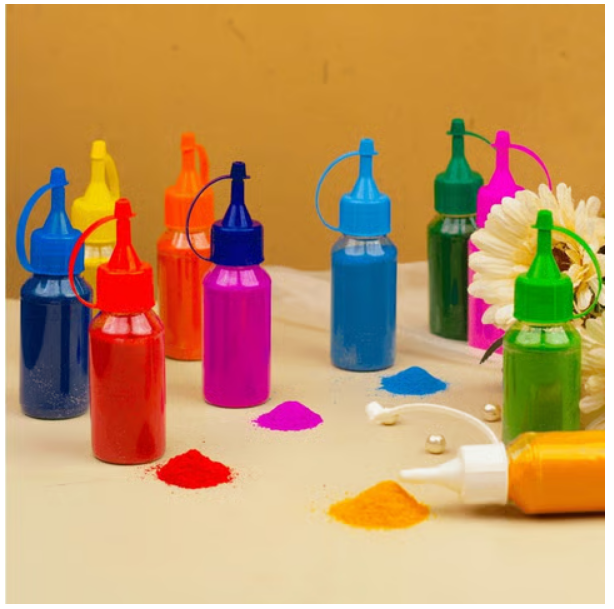 Rangoli Colors Bottle Set - Auradecor 10 Piece