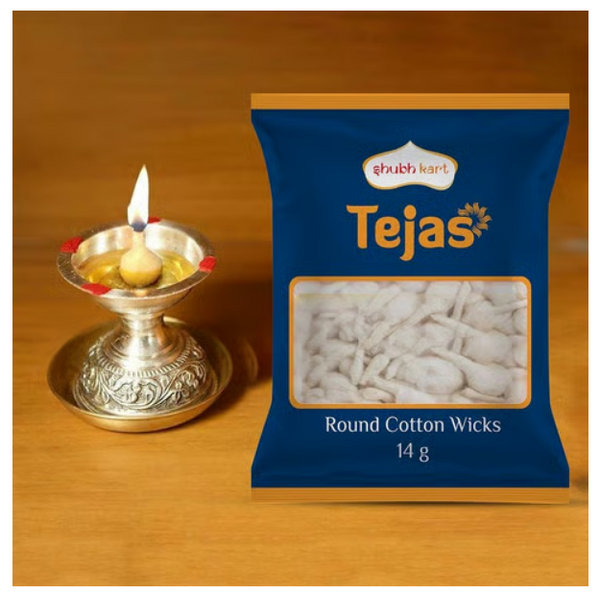 Cotton Phool Diya Batti (Wicks)  10 piece