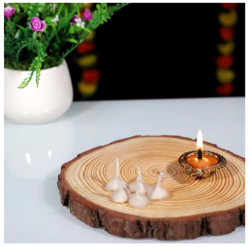 Cotton Phool Diya Batti (Wicks)  10 piece
