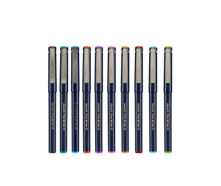 Fine Writer Roller Pen (Multicolor) 10 Piece