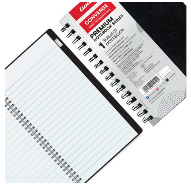 Single Line Notebook (A4, 160, Black)