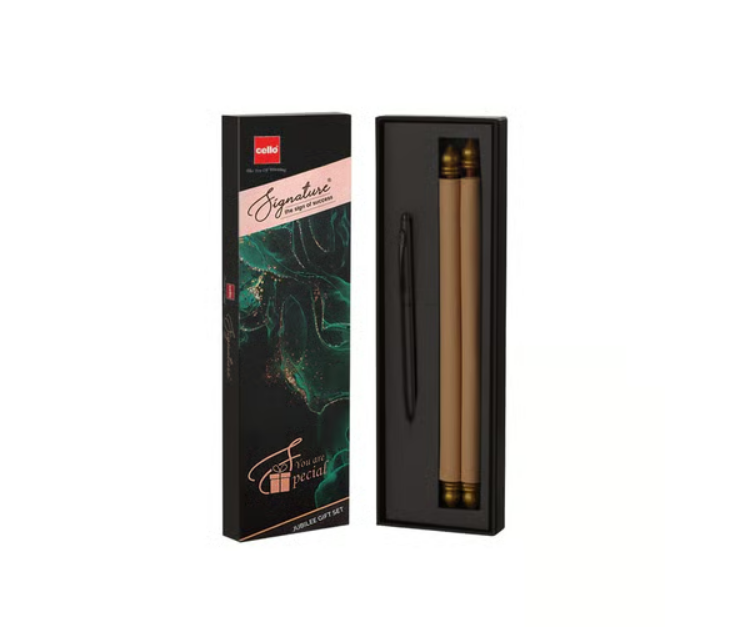 Signature Ball Pen & Birthday Scroller Gift Set (Blue)