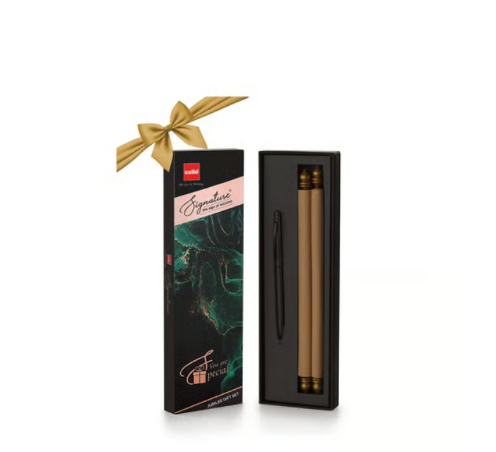 Signature Ball Pen & Birthday Scroller Gift Set (Blue)