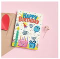 Mad Over Print Birthday Greeting Card
