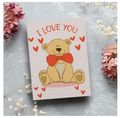 Mad Over Print 'I Love You' Greeting Card
