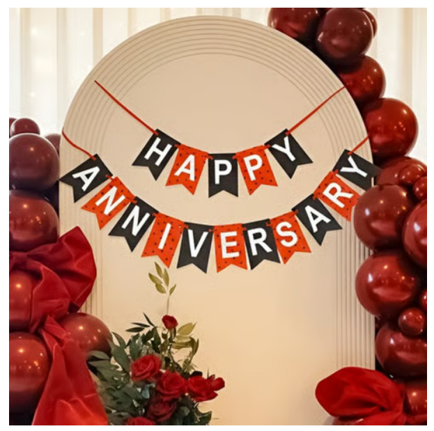 Happy Anniversary Banner By Little