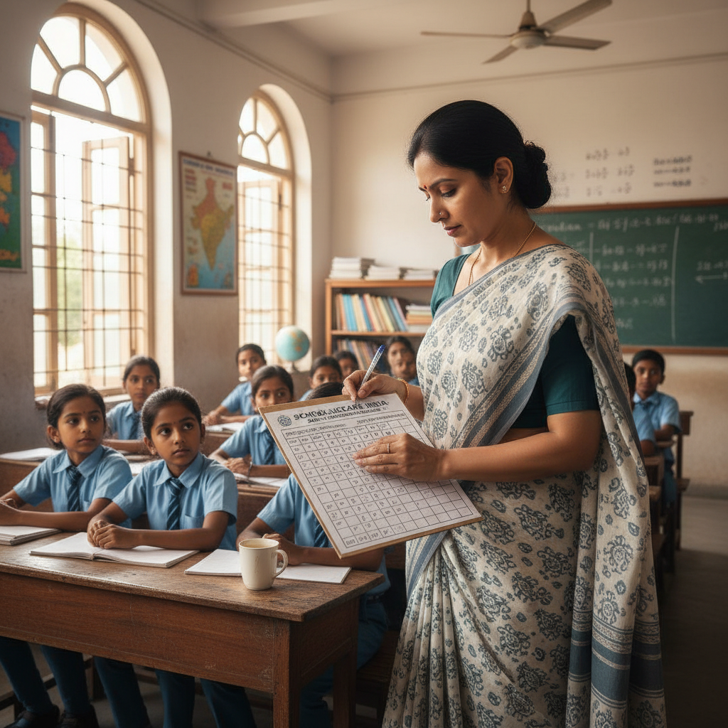Attendance Card teacher classroom marking student attendance school college office record keeping - Schoolingcare