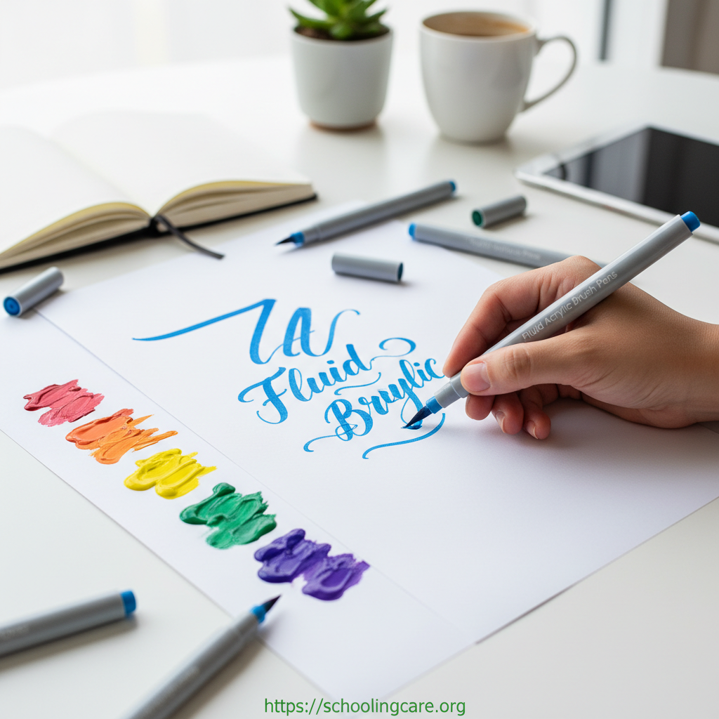 Brustro Fluid Acrylic Brush Pens - order Now at SchoolingCare