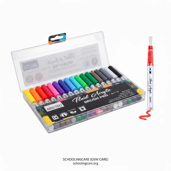 Brustro Fluid Acrylic - Main- Order Now at SchoolingCare Stationary store Online
