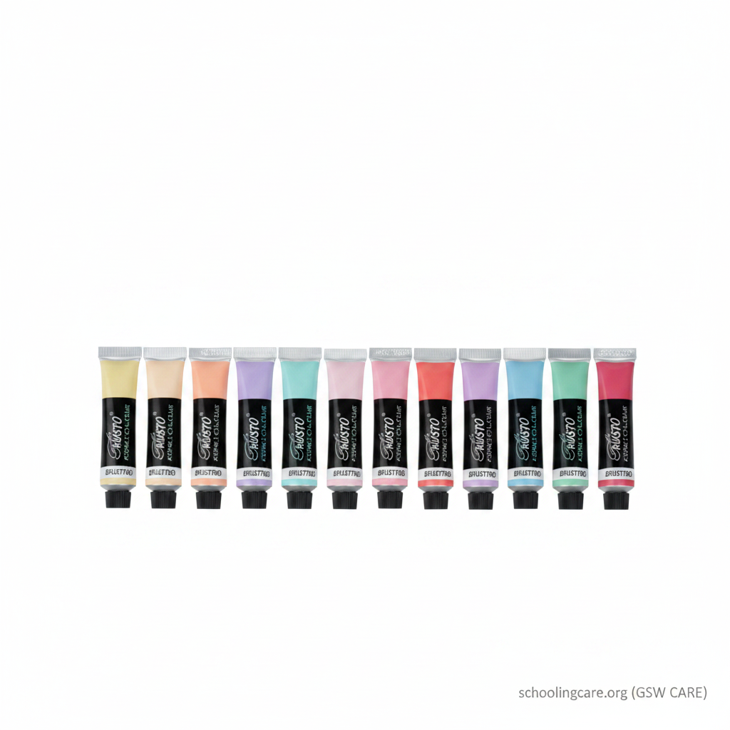 Brustro Pastel Acrylic - Flat Lay