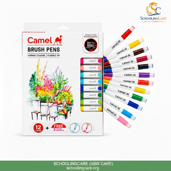 Camel Brush Pens - Order Now at SchoolingCare Stationary store Online