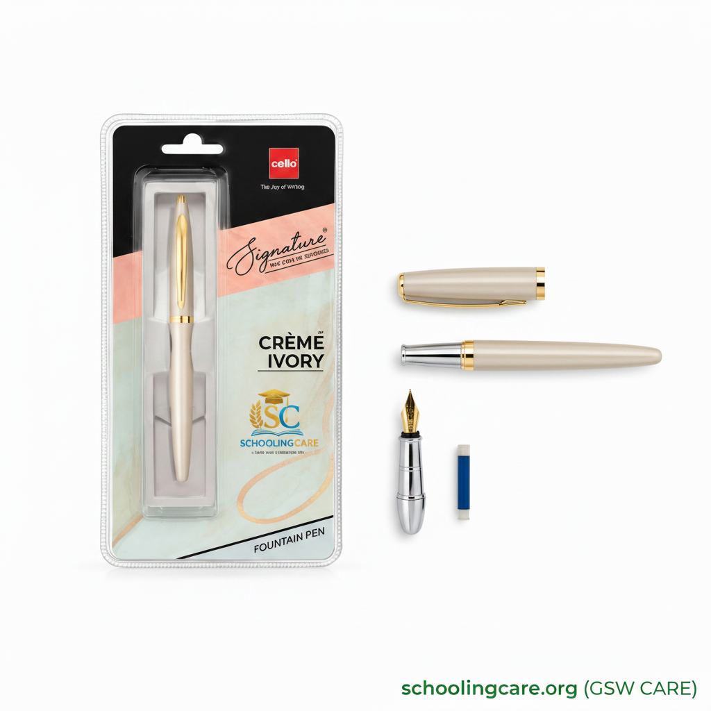 Cello Signature Ivory FP - Flat Lay- Order Now at SchoolingCare Stationary store Online