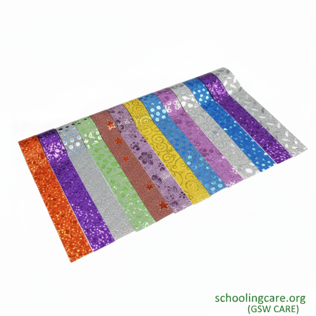 Creative Space Glitter Tape - Strips- Order Now at SchoolingCare Stationary store Online