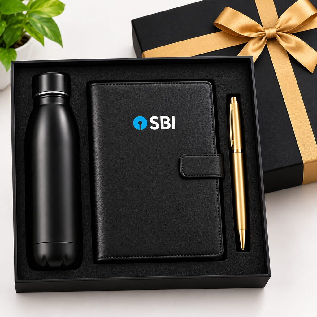 SBI Bank Diary Gift Pack | Corporate Gifting Diary | Branded Office Stationery | SchoolingCare