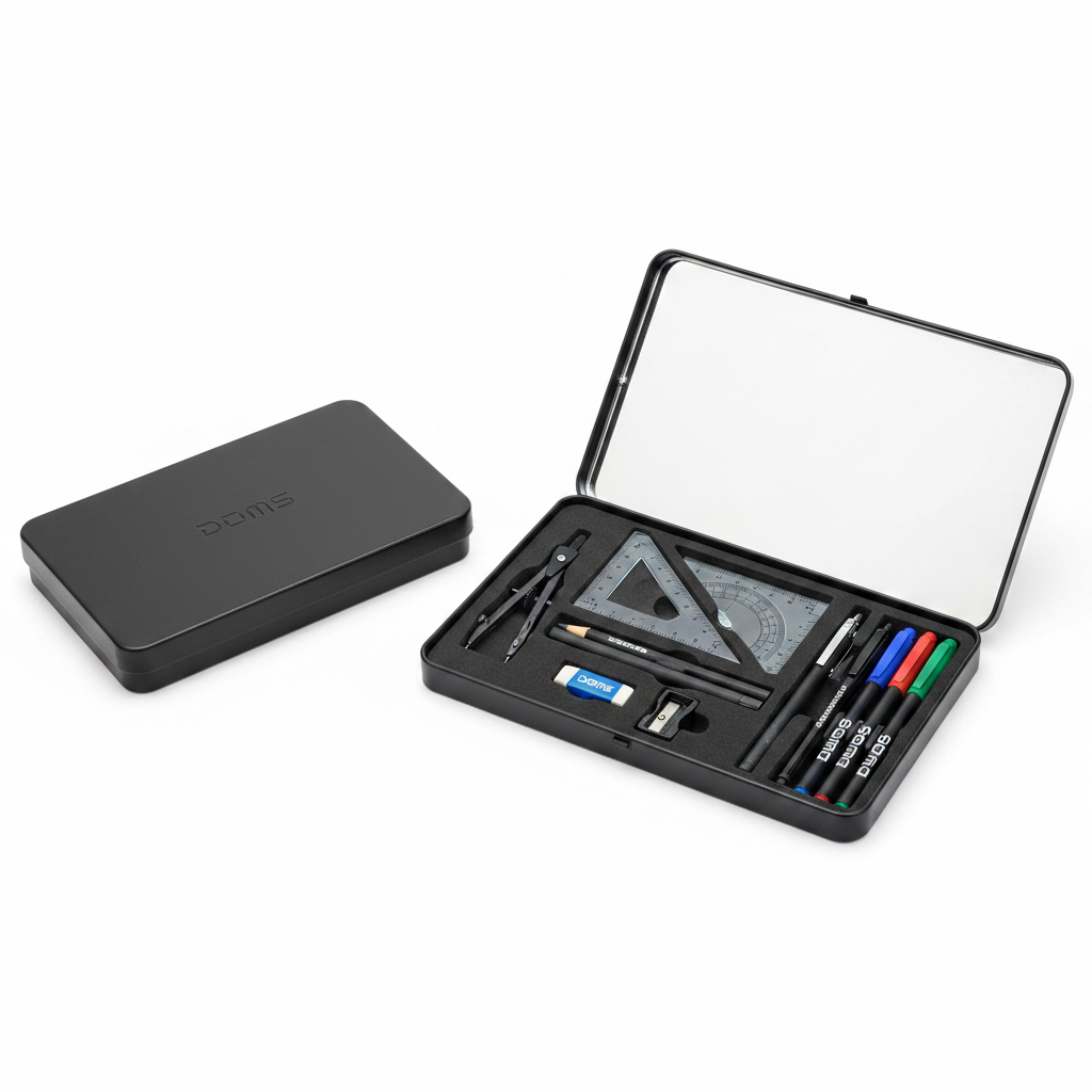 DOMS Geo Black - Main- Order Now at SchoolingCare Stationary store Online