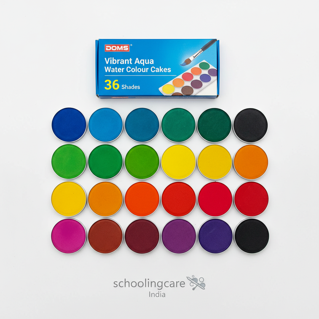 DOMS Water Colour Flat Lay