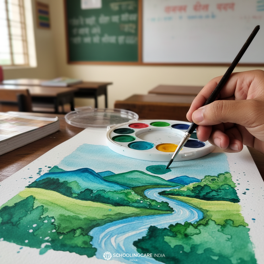 DOMS Water Colour In Use